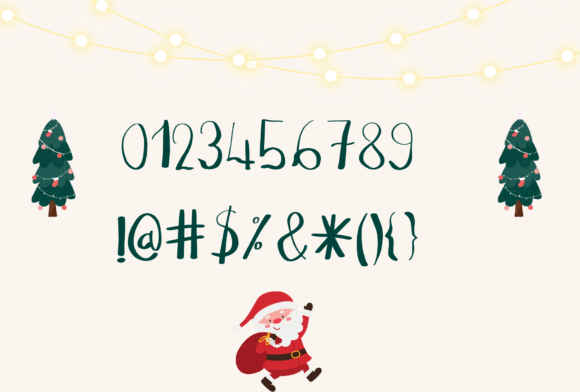 Hi Santa Font PNG with transparent background - Preview 3