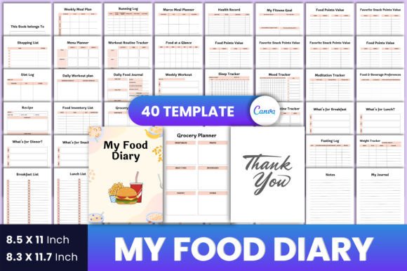 My Food Diary Canva KDP Interior