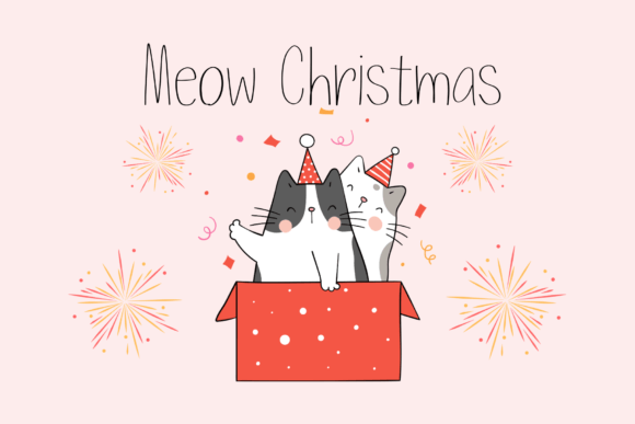 Pink Christmas Font PNG with transparent background - Preview 3