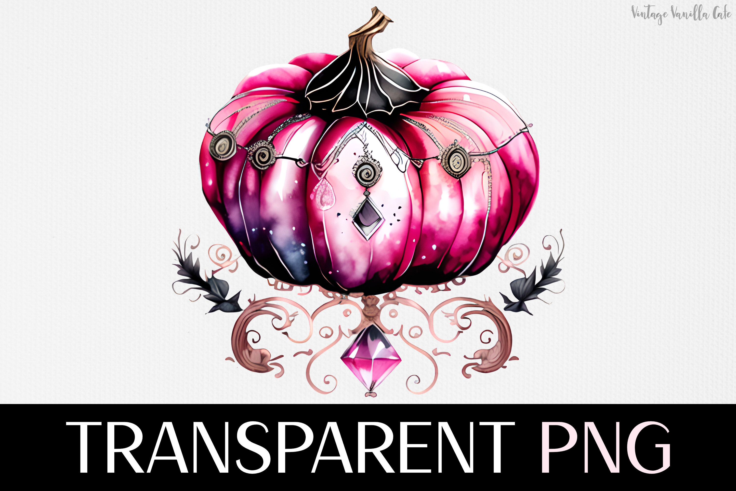 Pink Pumpkin - Halloween PNG Graphic Graphic by VintageRetroCafe ...