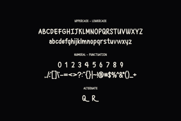 Rings Queen Font PNG with transparent background - Preview 3