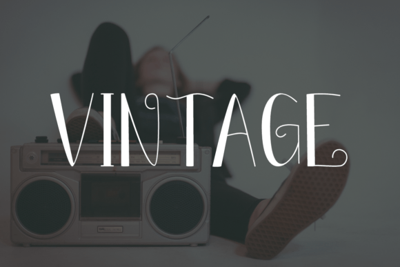 Sinematik Retro Font PNG with transparent background - Preview 1
