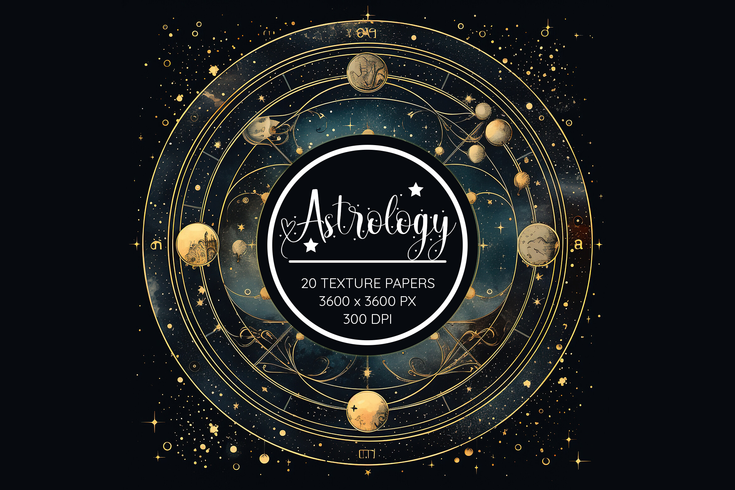 Astrology Constellations Digital Papers