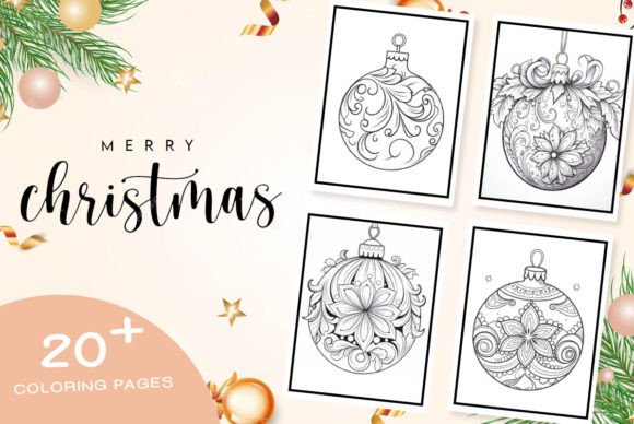Christmas Ornaments, Coloring Pages