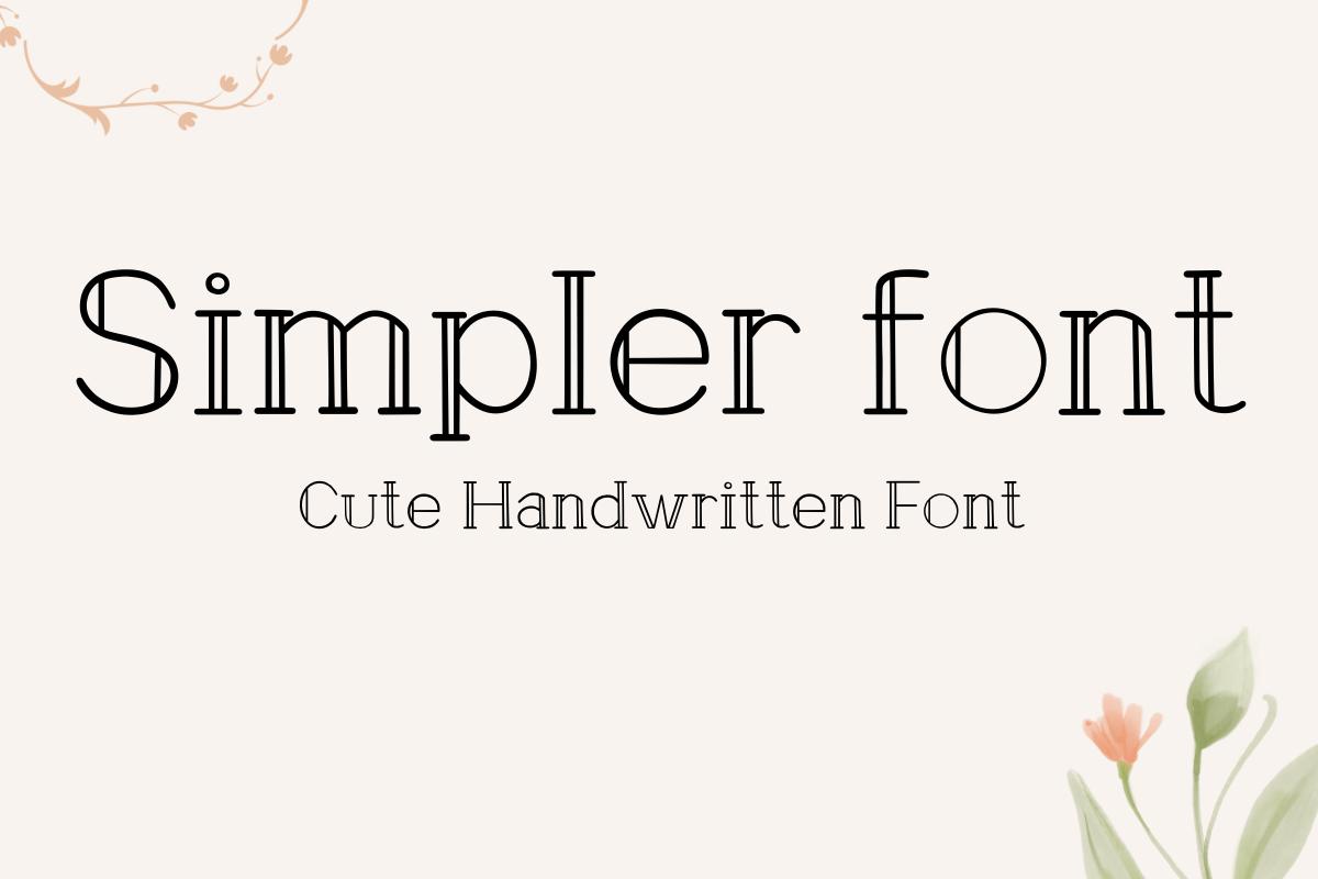 Simpler, a clean casual sans serif for notes and cards