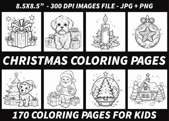 170 Christmas Coloring Pages for Kids