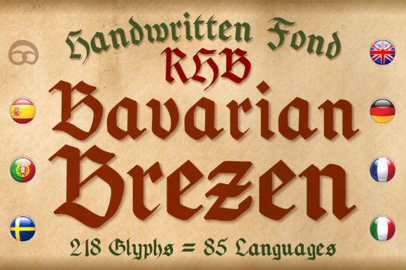 Bavarian Brezen Blackletter Font By robert.biedermann.design