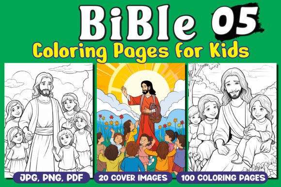 Bible Coloring Pages for Kids Vol - 05