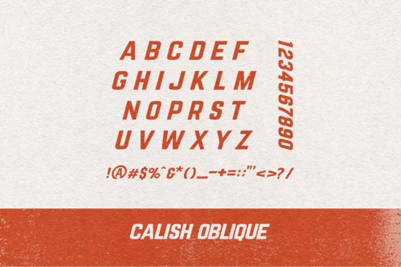 Calish Font - Preview 2