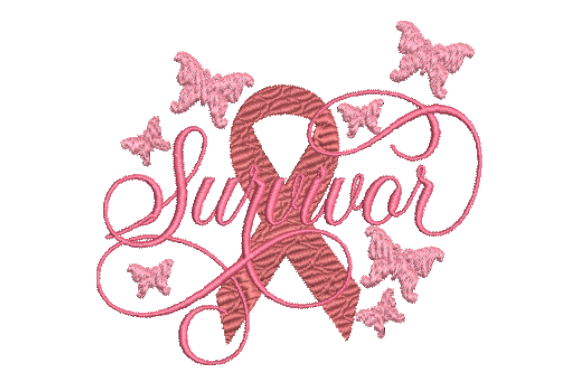 Cancer Awareness Embroidery