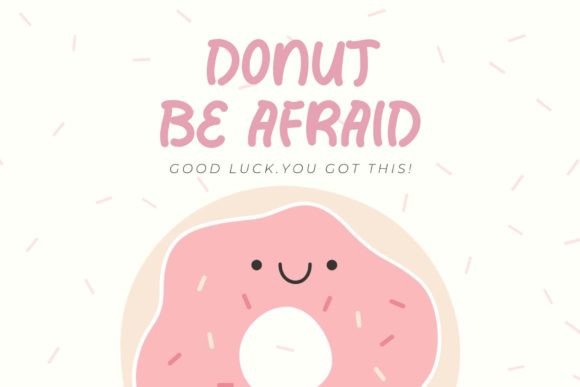 Christmas Donuts Font PNG with transparent background - Preview 2