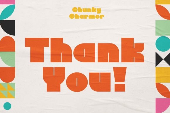 Chunky Charmer Font PNG with transparent background - Preview 2
