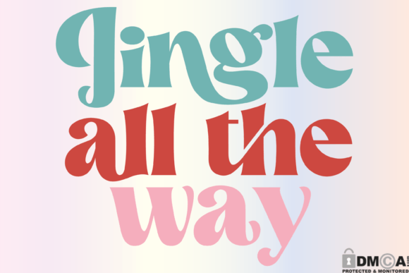 Funny Retro Groovy Merry Christmas SVG