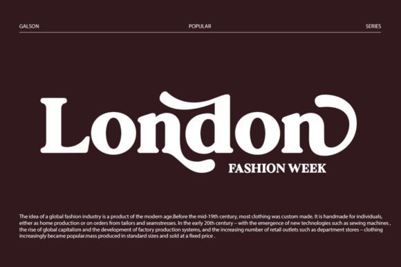 Galson Font - Preview 3