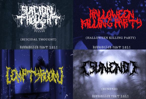 Horrorizer Font PNG with transparent background - Preview 2