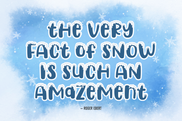 Likes Snow Font PNG with transparent background - Preview 1