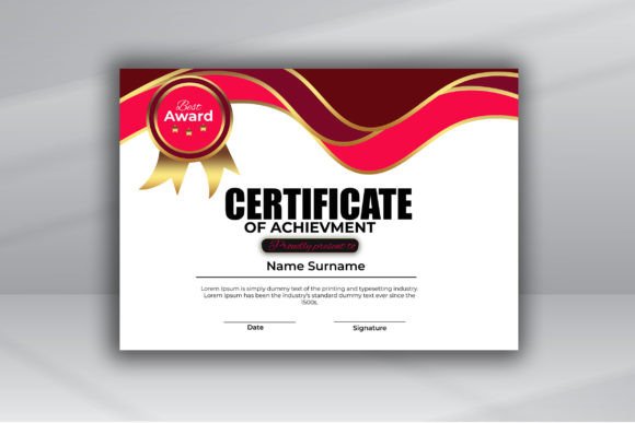 Luxury Modern Certificate Design Graphic by VMSIT · Creative Fabrica