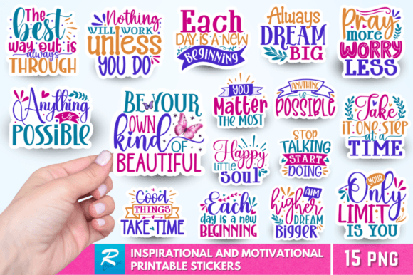 Motivational Stickers Bundle