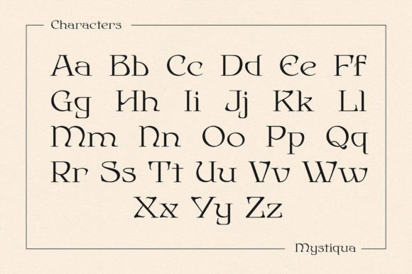 Mystiqua Font PNG with transparent background - Preview 1