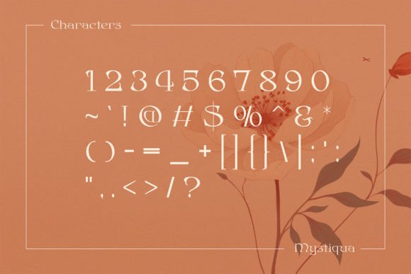 Mystiqua Font PNG with transparent background - Preview 2