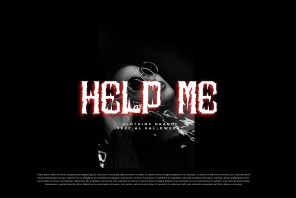 No Help Font PNG with transparent background - Preview 1