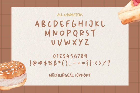 Pastry Paradise Font PNG with transparent background - Preview 5