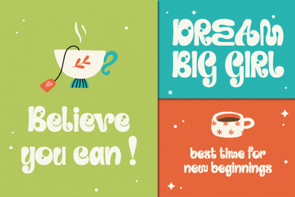 Plump Twirl Font PNG with transparent background - Preview 1