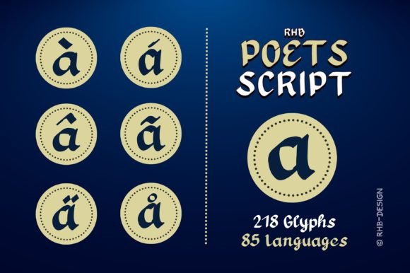 Poets Script Font PNG with transparent background - Preview 2