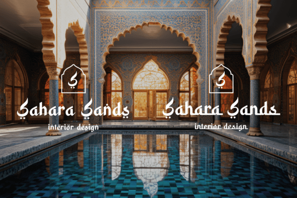 Sahara Scrolls Font PNG with transparent background - Preview 6