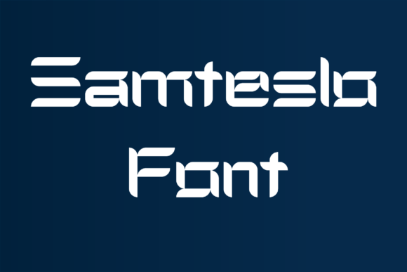 Samteslo Font font preview - 6