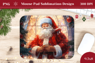 Santa Claus Mouse Pad Sublimation Graphic by Ailirel Design · Creative ...