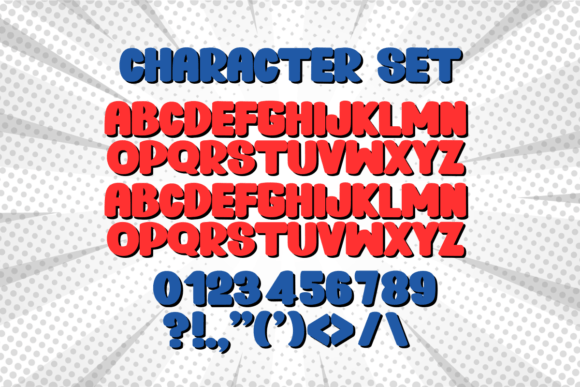 Santa Comic Font PNG with transparent background - Preview 5