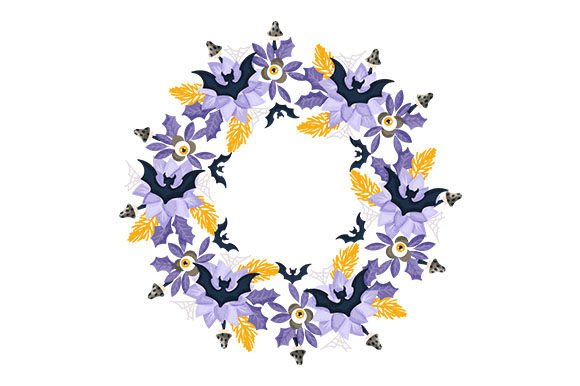 Halloween Bats Wreath
