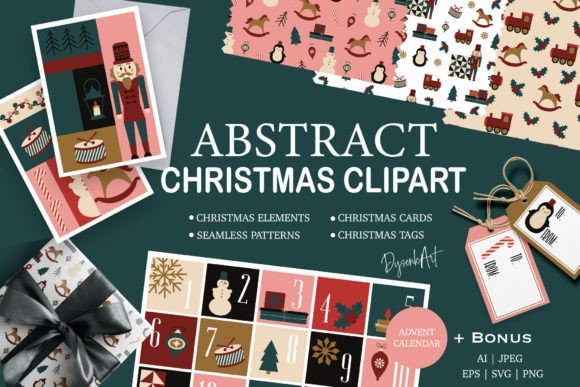 Abstract Christmas Clipart