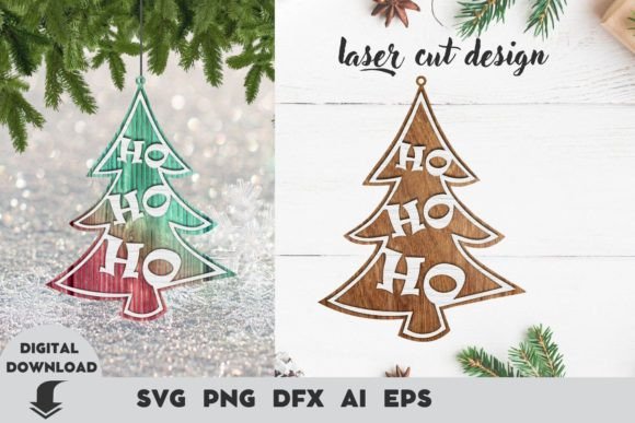 Christmas Ornaments Svg, Laser Cut File