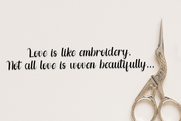 Embroidery Font - Preview 5