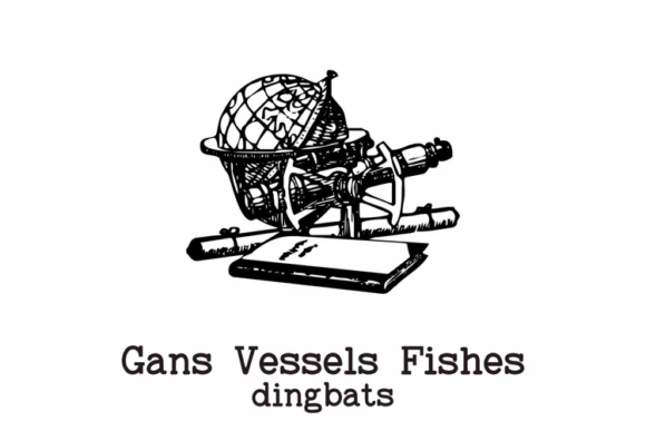 Gans Vessels Fishes Font - Preview 1