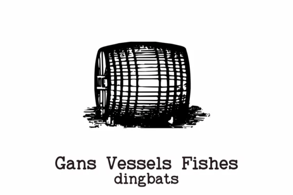 Gans Vessels Fishes Font - Preview 2