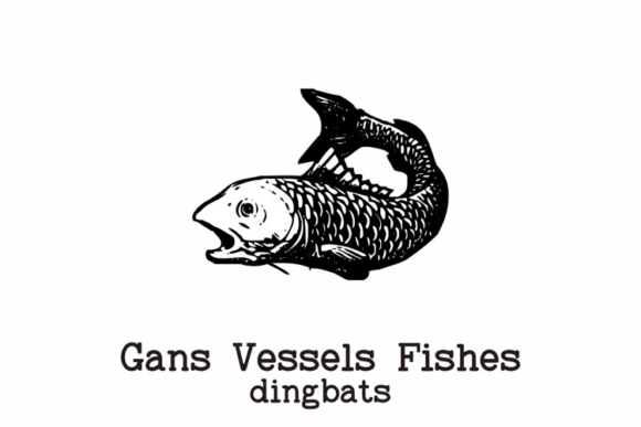 Gans Vessels Fishes Font - Preview 4