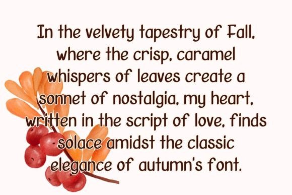 In My Fall Era Font font preview - 3