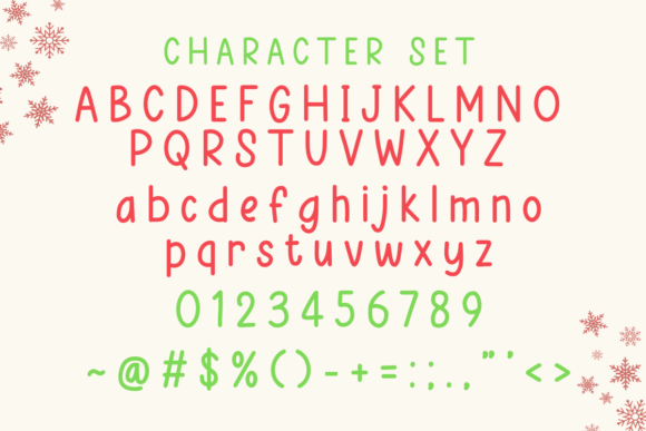 Merry Holly Font PNG with transparent background - Preview 6