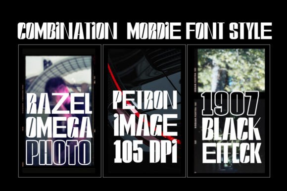 Mordie Font PNG with transparent background - Preview 3