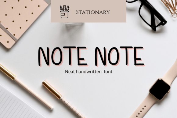 Note Note Font font preview - 2