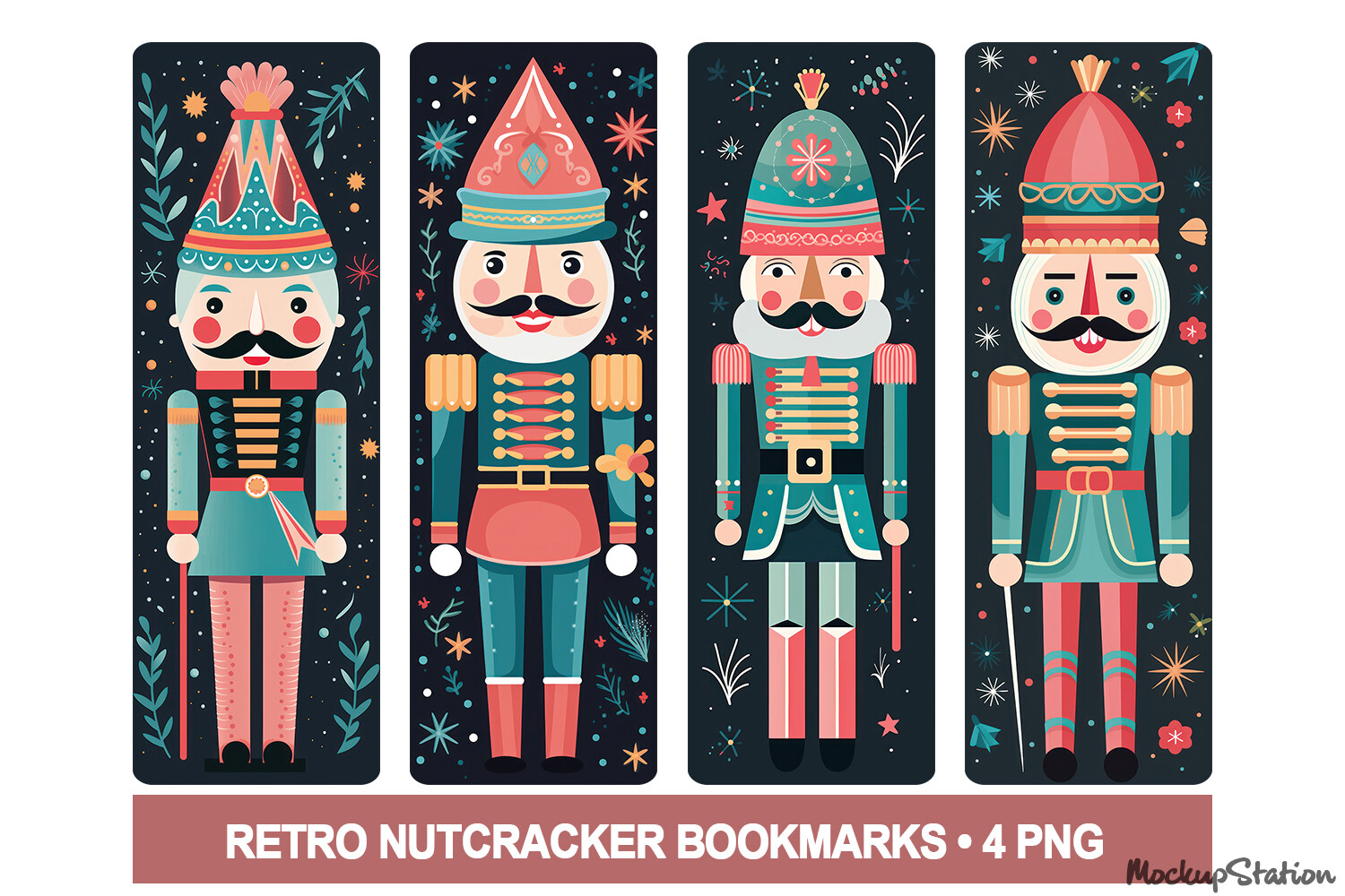 Nutcracker Christmas Bookmarks PNG Graphic by Mockup Station · Creative ...