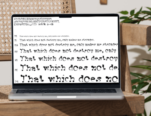 Osama Font PNG with transparent background - Preview 1