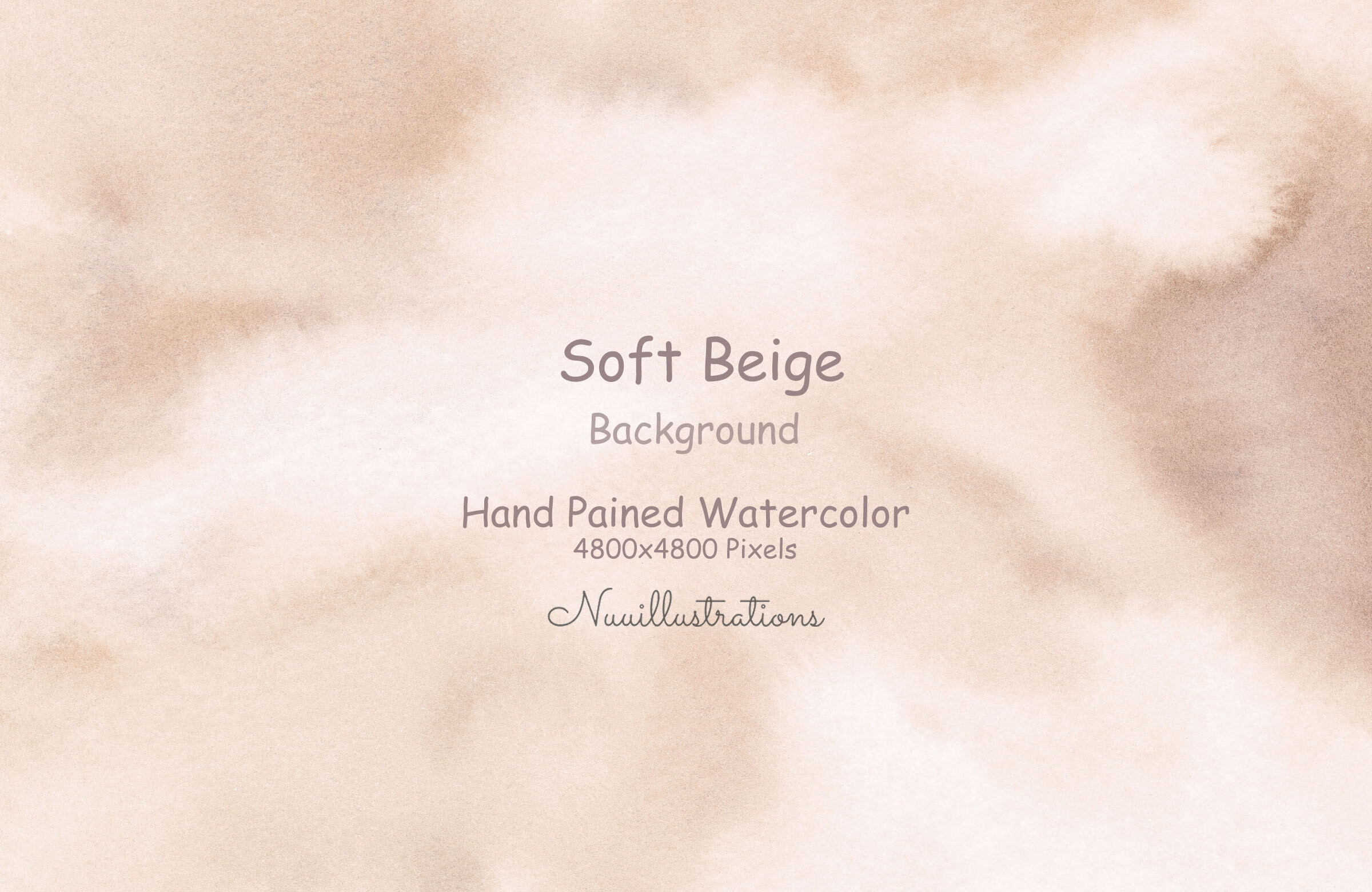 Soft Beige Watercolor Background