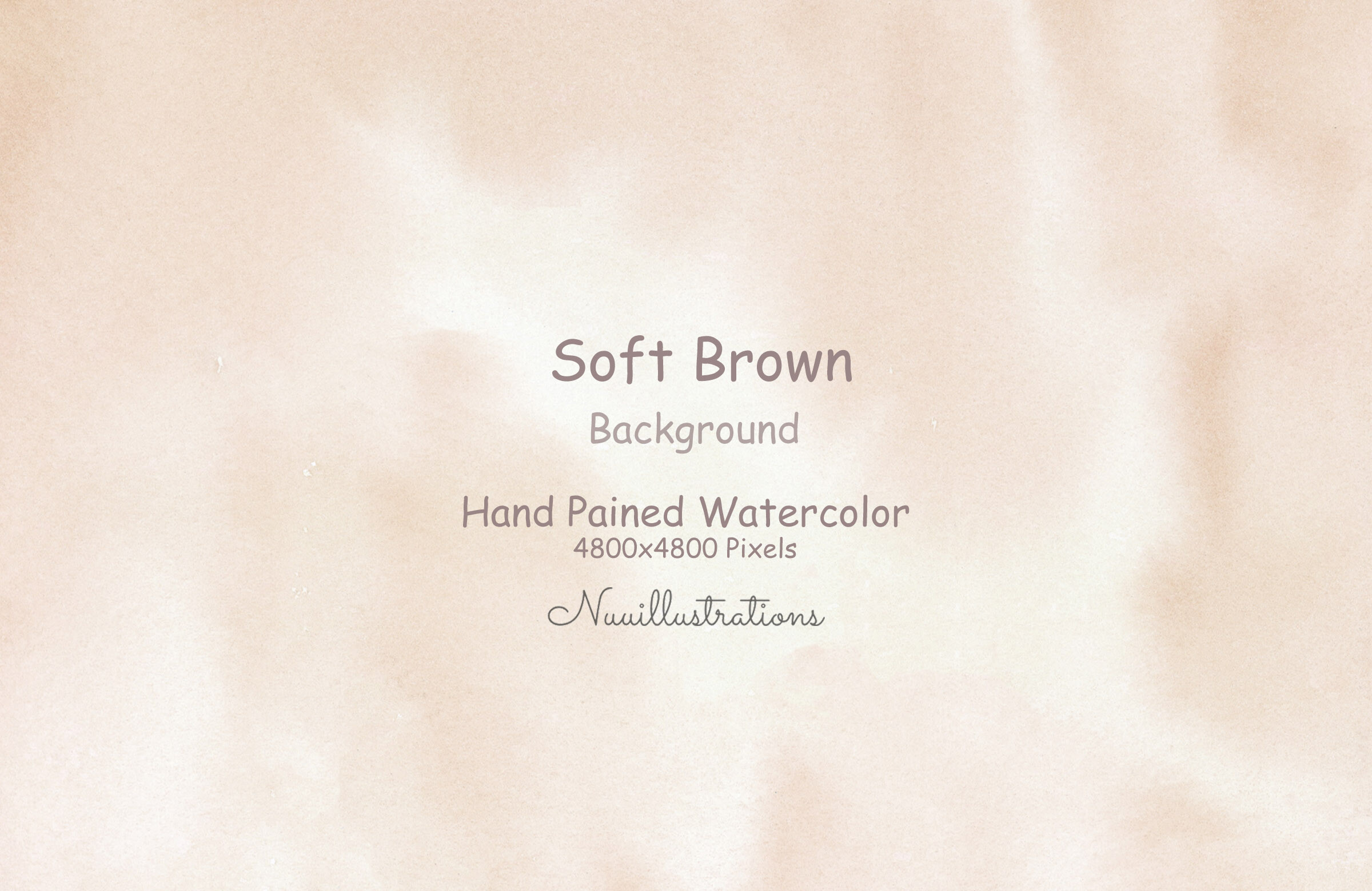 Soft Brown Watercolor Background
