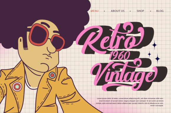Antimage Retro Font - Preview 1