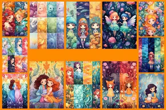 Learning Friends Pattern Best Friends Patterns Graphic by Digital Art Studio · Creative Fabrica