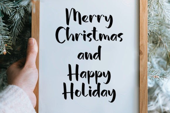 Christmas Handmade Font - Preview 5